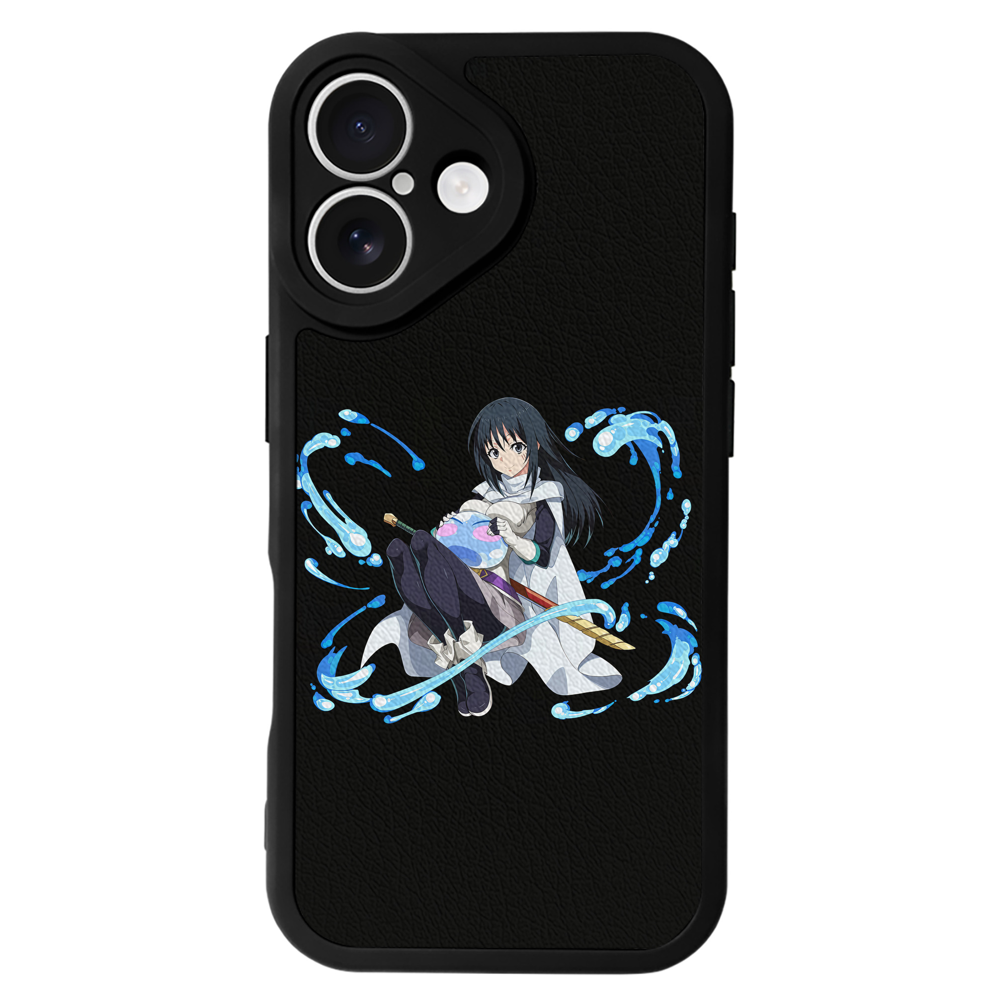（画像用） 転スラ Regarding Reincarnated to Slime 【iPhone 16シリーズ対応】シリコンスマホケース（レザー調） 材質：シリコン